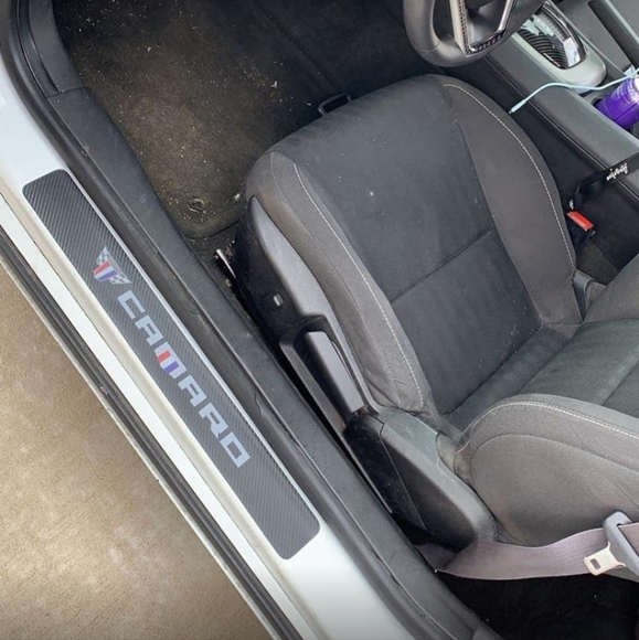 Other 4 Piece Front And Back Carbon Fiber Camaro Door Sill Liner Scuff Protector Set Poshmark